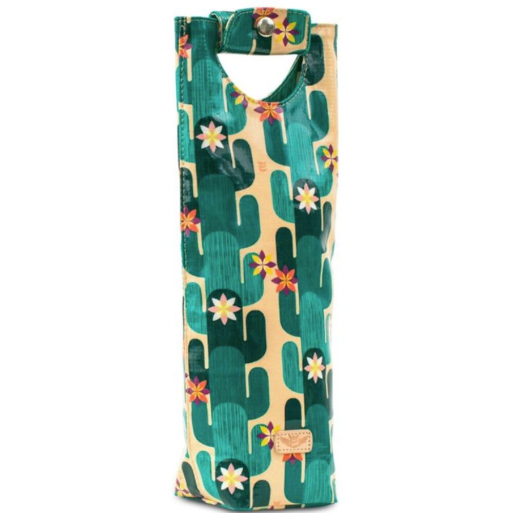 Consuela RARE NWT Wine Carrier Bag in Spike Cactus Print